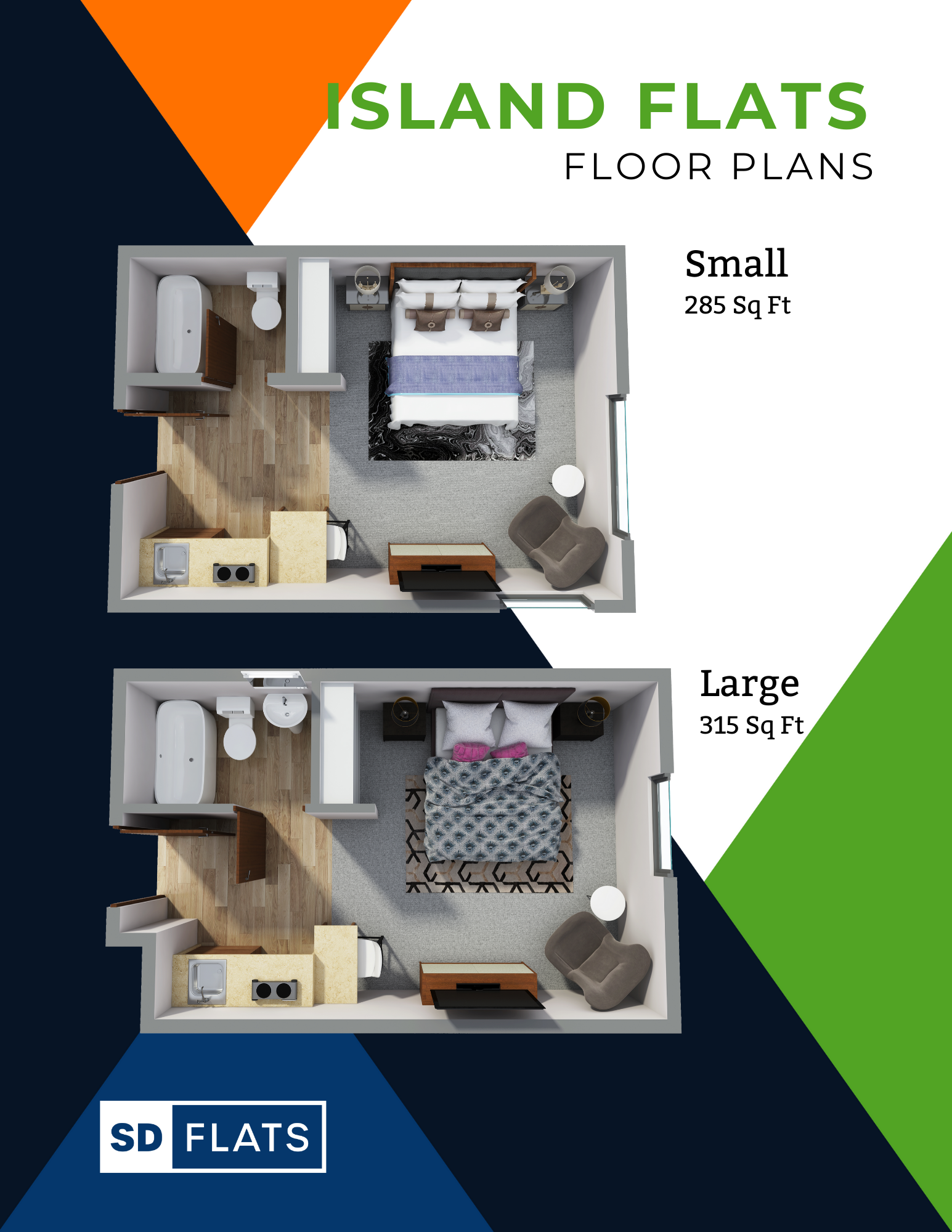 Island Flats Floor Plans