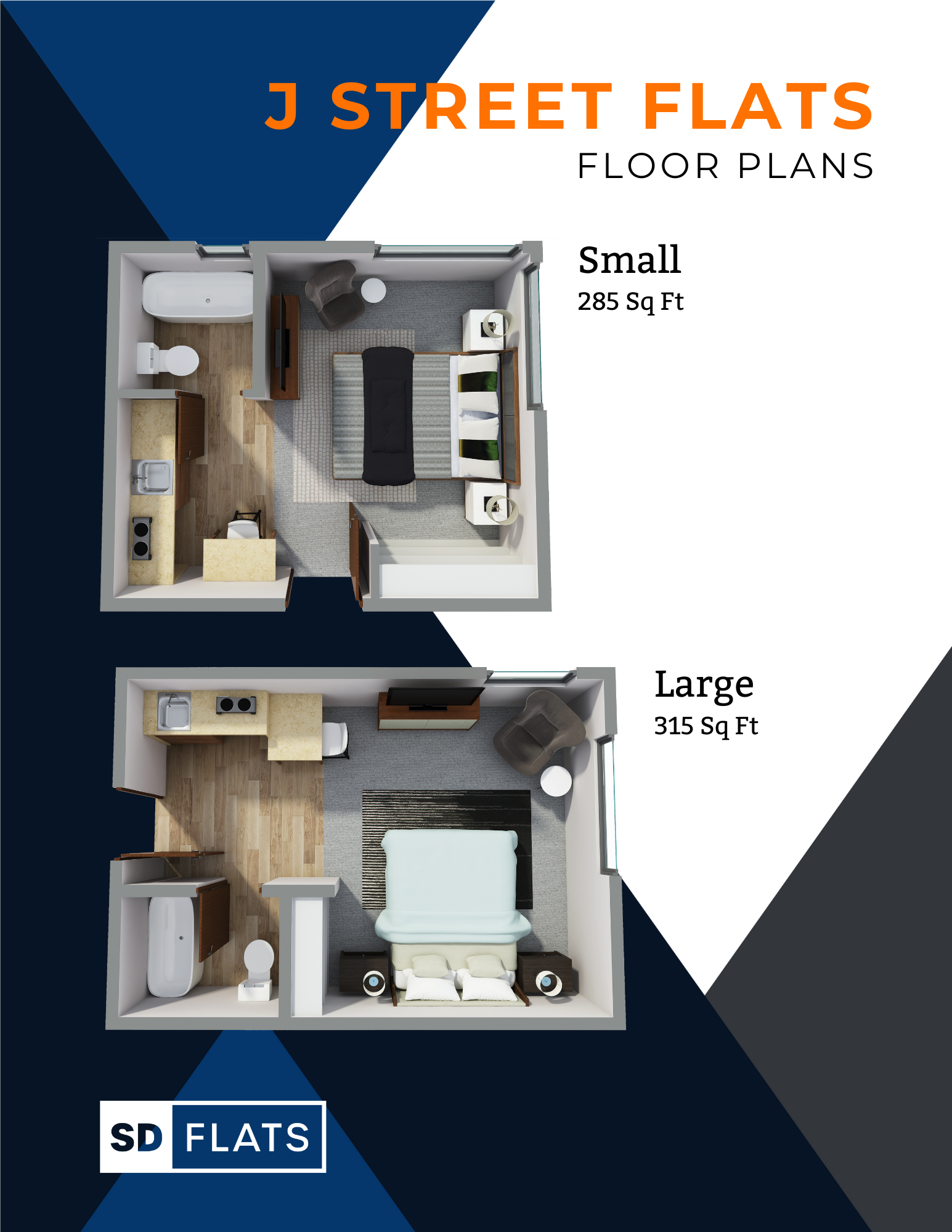 J Street Flats Floor Plans